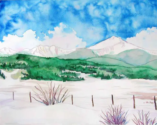 Byers Peak Watercolor